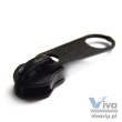 N-106 metal slider with non-lock pull, for nylon coil zipper tape No. 10, available in black color and nickel