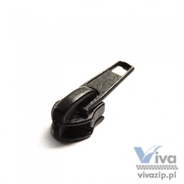 N-71Z metal slider with autolock pull, for nylon coil zipper footwear tape No. 7, available in any color or nickel and oxide