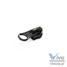 N-7106 metal slider with autolock pull, for nylon coil zipper tape No. 7, available in black
