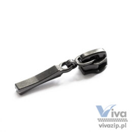 N-5071 Zipper Slider, für Spiralband Nr. 5, mit Abzieher, erhältlich in Dark Nickel, Polished Nickel und Dark Polished Nickel