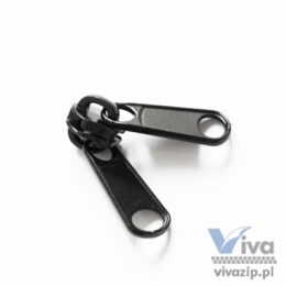 N-8002 metal slider with both sides non-lock pulls, for nylon coil zipper tape No. 8